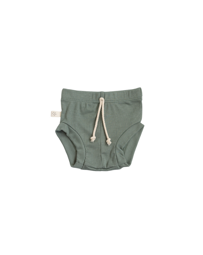 rib knit bloomers CO - sage