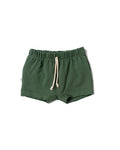 rib knit boy shorts - orchard