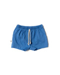 rib knit boy shorts - tidal