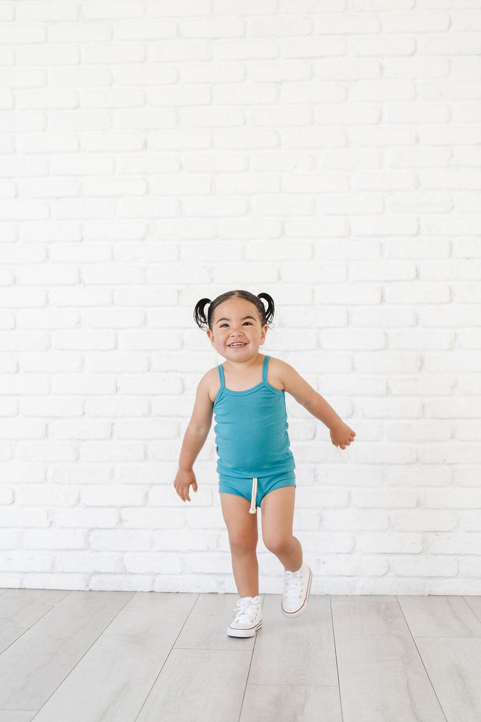 rib knit camisole - aruba