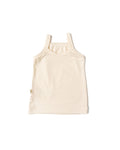 rib knit camisole - natural