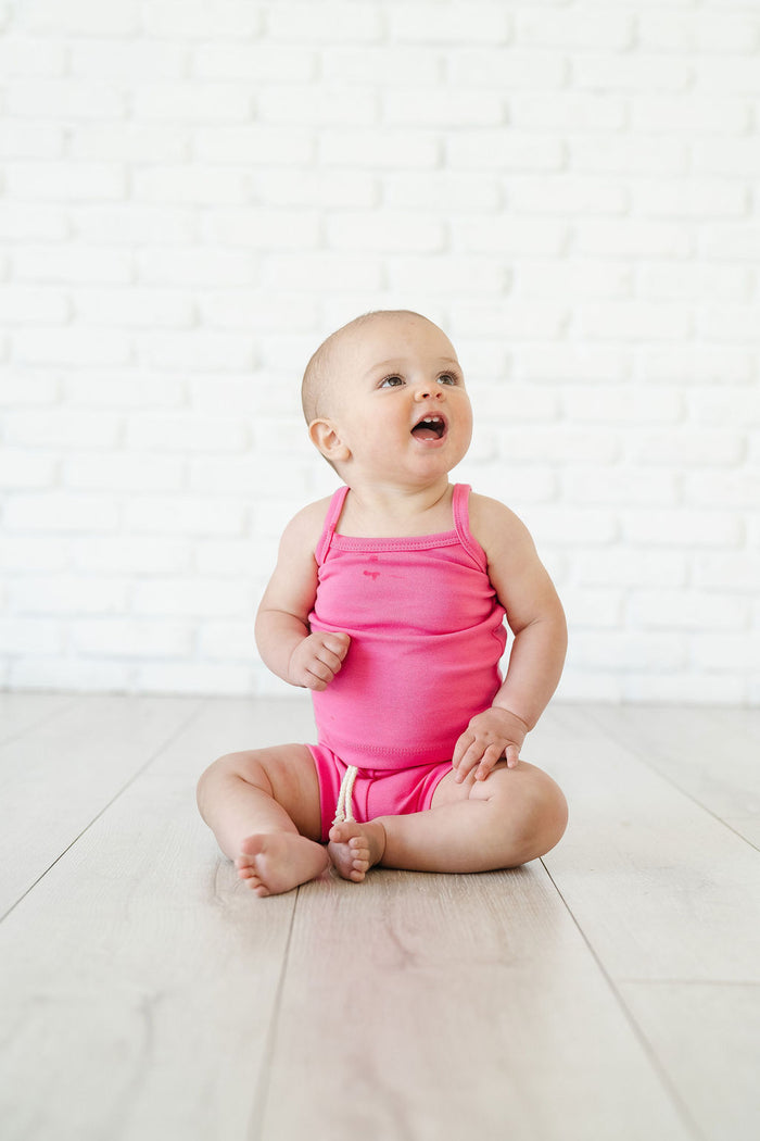 rib knit camisole - punch