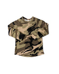 rib knit long sleeve tee - camoflauge