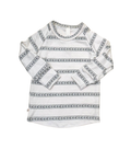 rib knit long sleeve tee - norfolk stripe