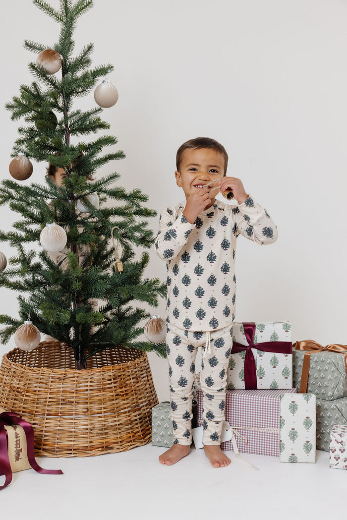 rib knit long sleeve tee  - O Christmas Tree