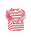 rib knit long sleeve tee - peppermint stripe