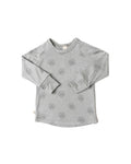 rib knit long sleeve tee - seashells