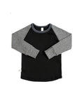 rib knit long sleeve tee - shade - heather gray