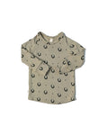 rib knit long sleeve tee CO - cedar wreath