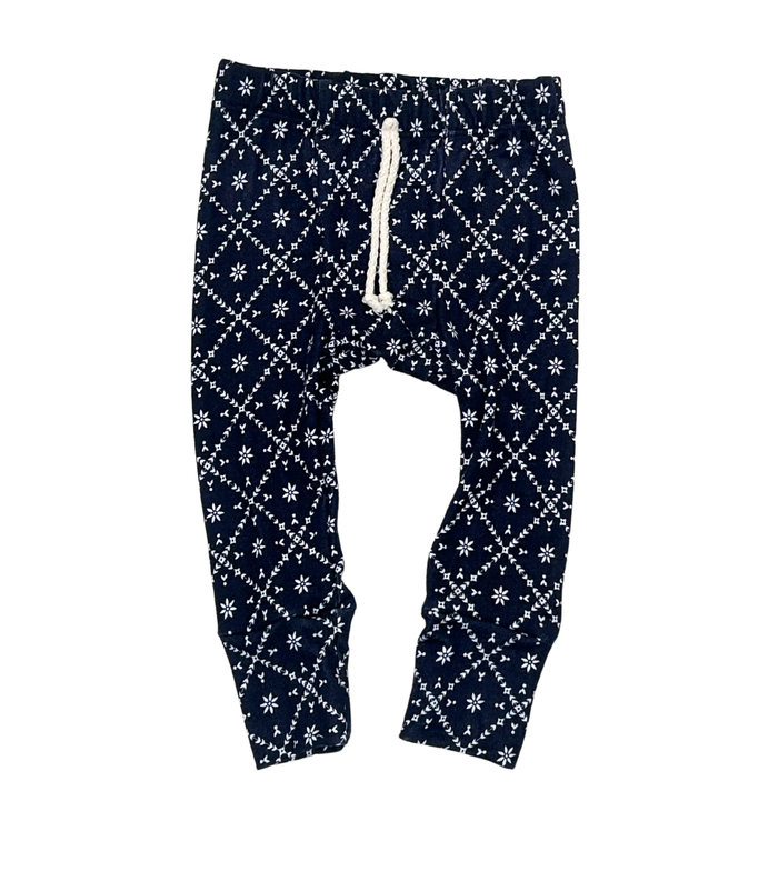 rib knit pant - fair isle
