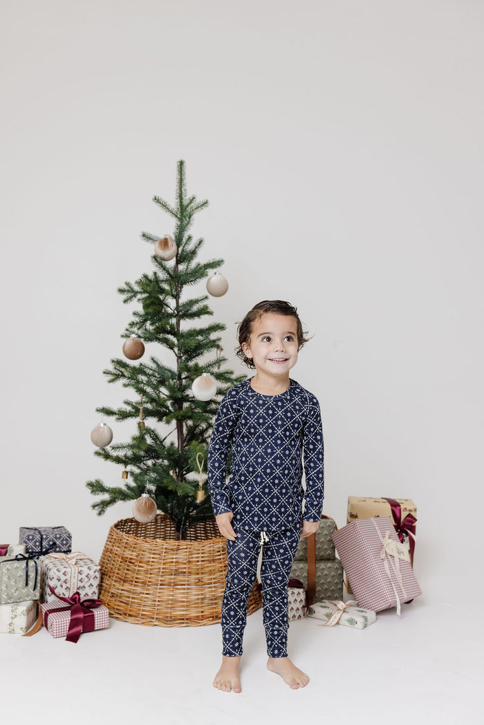 rib knit pant - fair isle