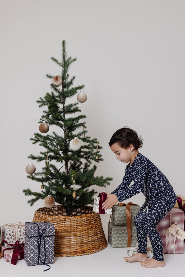 rib knit pant - fair isle