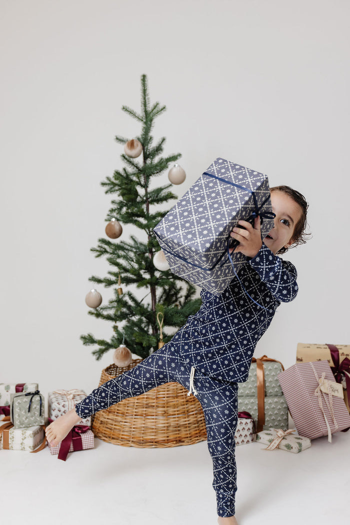 rib knit pant - fair isle