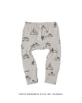 rib knit pant - holiday cars on pearl