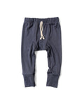 rib knit pant - midnight blue