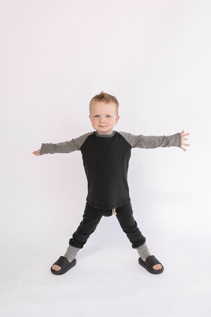rib knit pant - shade - heather gray