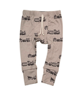 rib knit pant - toy trains