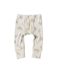 rib knit pant - trees on pearl