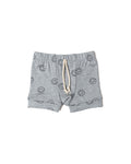rib knit shorts - all over smile