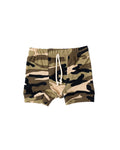 rib knit shorts - camouflage