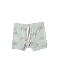rib knit shorts - seashells