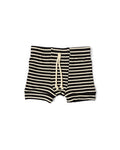 rib knit shorts CO - black stripe