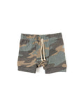 rib knit shorts CO - faded camo