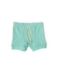 rib knit shorts CO - oasis