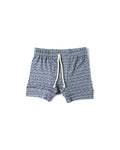rib knit shorts CO - waves on ocean