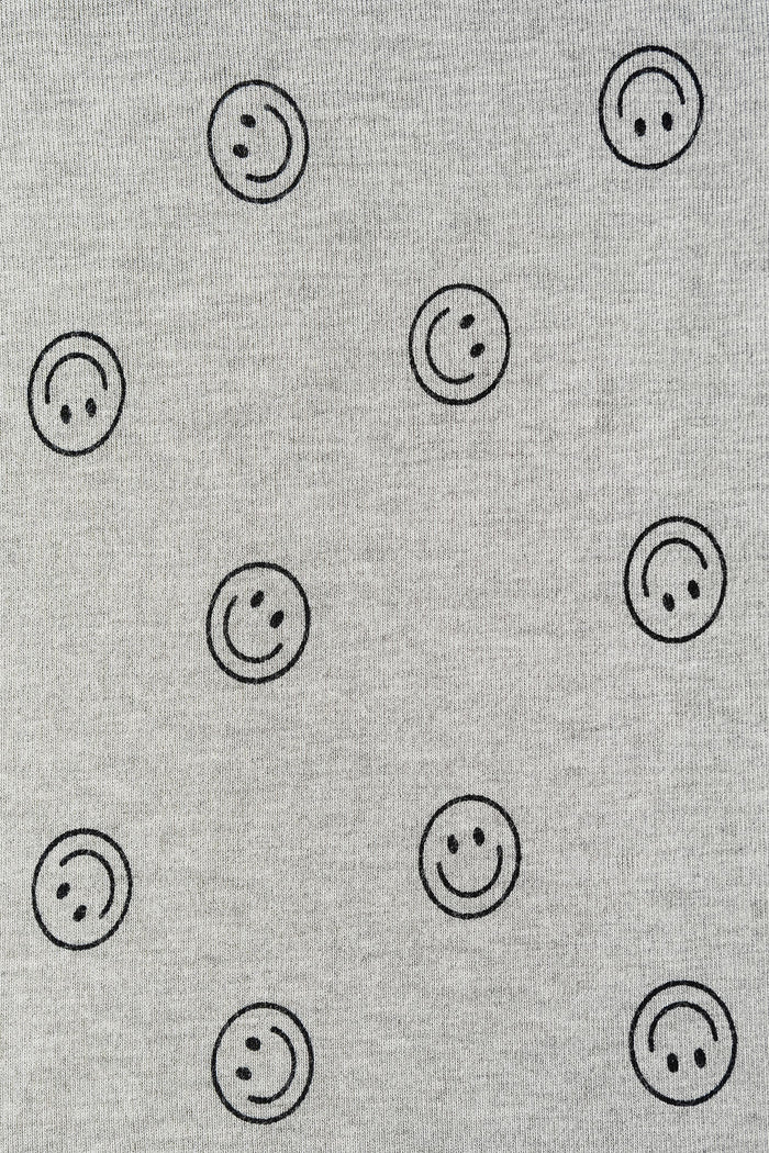 rib knit tank top - all over smile