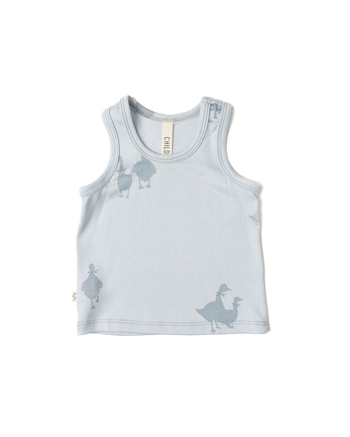rib knit tank top - geese