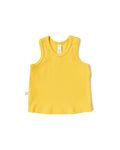 rib knit tank top CO - sunflower