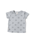 rib knit tee - all over smile