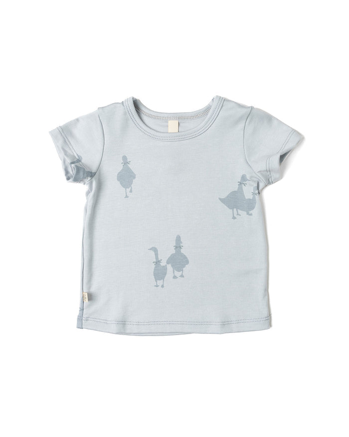 rib knit tee - geese