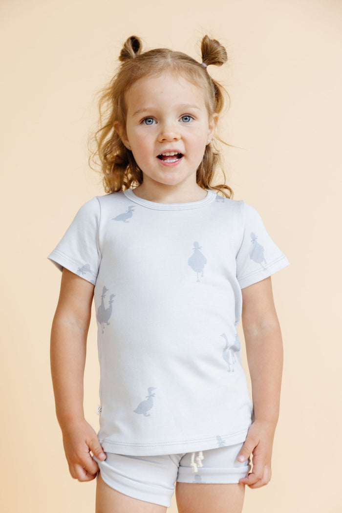 rib knit tee - geese
