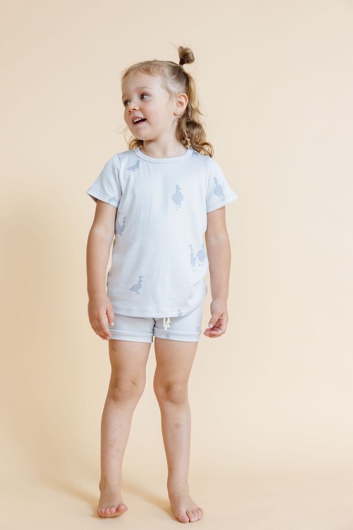 rib knit tee - geese
