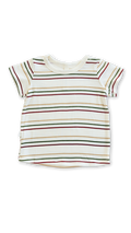 rib knit tee - triple stripe