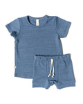 rib summer set - french blue