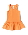rib twirly tank dress - creamsicle