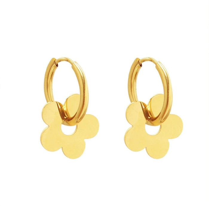 Ring Around the Daisy Hoop Earrings