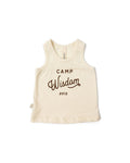 ringer tank top CO - camp wisdom on natural
