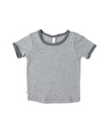 ringer tee - dark heather gray