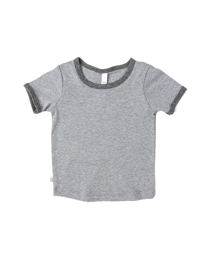 ringer tee - dark heather gray