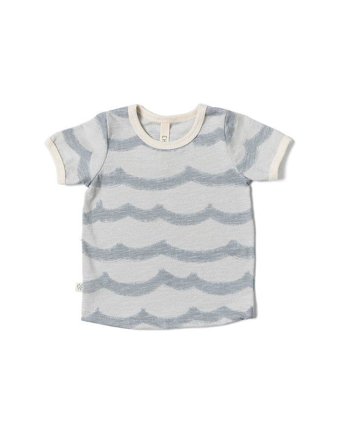 ringer tee CO  - waves on fog