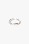 Ripple Diamond Toe Ring