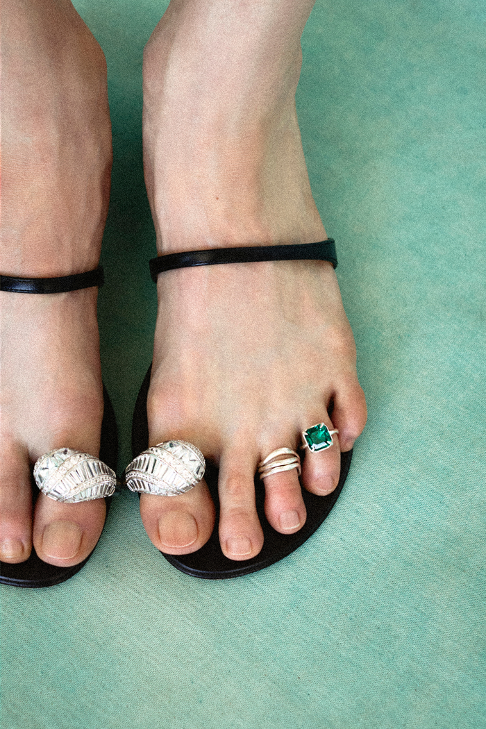 Ripple Toe Ring Set
