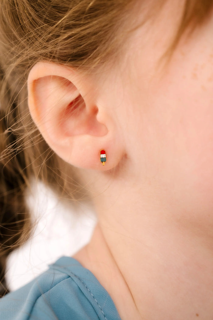 Rocket Pop Enamel Flat Back Stud