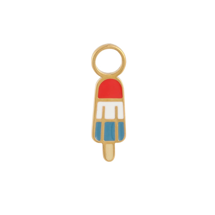 Rocket Pop Enamel Hoop Charm