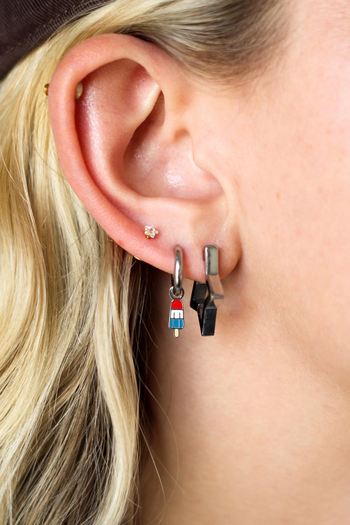 Rocket Pop Enamel Hoop Charm