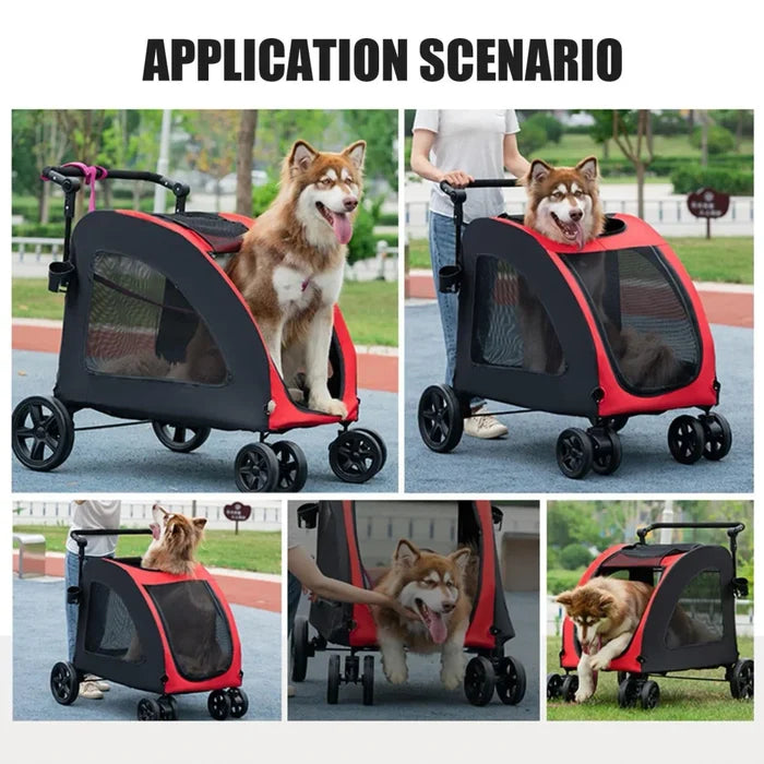 Rolling Heavy Duty Pet Stroller
